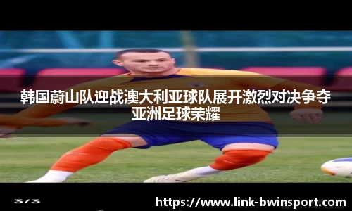 韩国蔚山队迎战澳大利亚球队展开激烈对决争夺亚洲足球荣耀