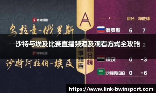沙特与埃及比赛直播频道及观看方式全攻略